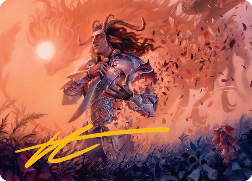 Rhys the Evermore Art Card Gold Stamped Signature 4 (Art Series: Lorwyn Eclipsed)  | Good Games Modbury