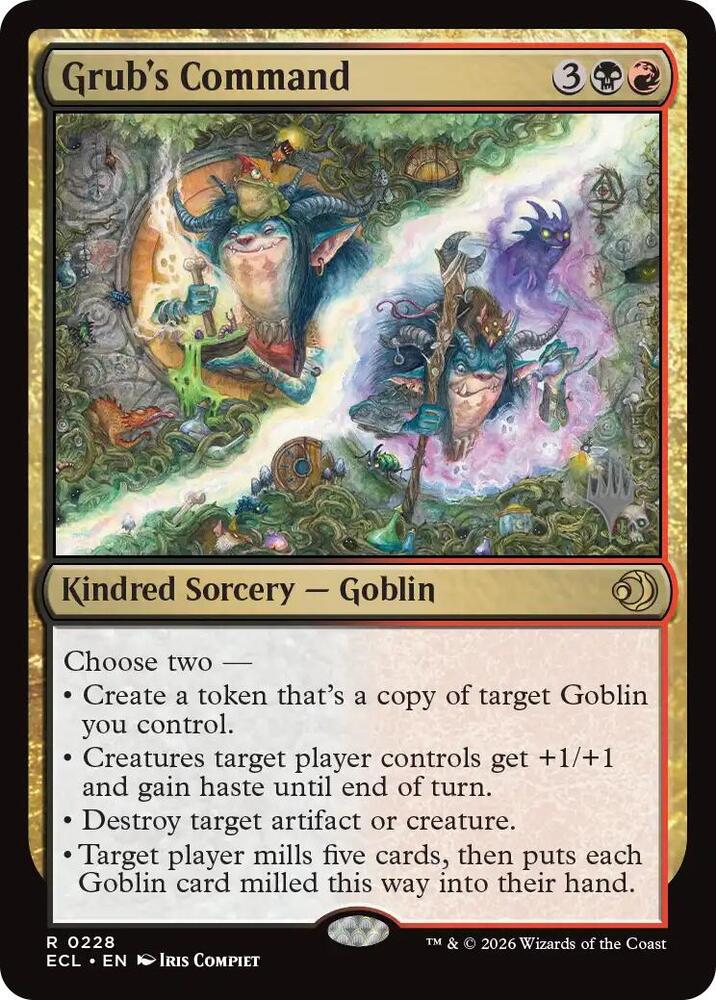 Grubs Command 228p/87 (Promo Pack: Lorwyn Eclipsed)  - Foil | Good Games Modbury