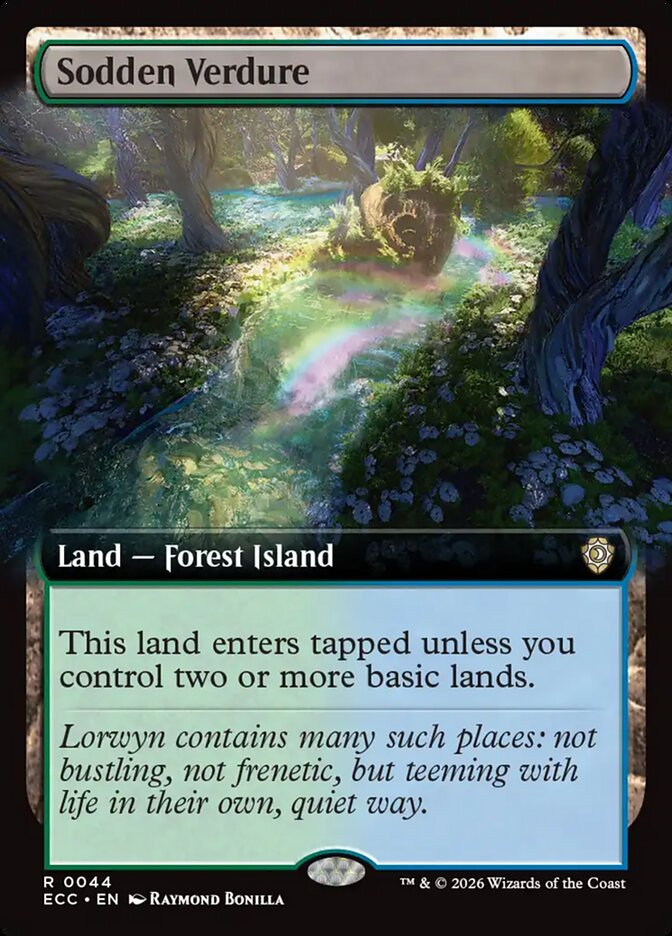 Sodden Verdure  44/176 (Commander: Lorwyn Eclipsed)  - Extended Art | Good Games Modbury