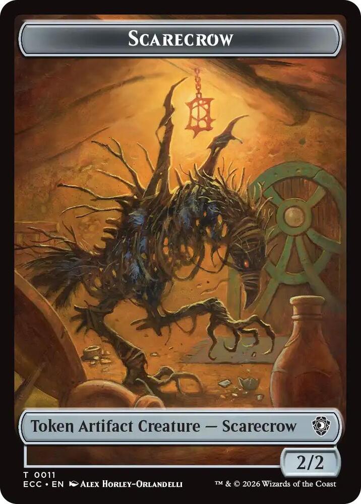 Scarecrow Treasure Double Sided Token 11 // 10 (Commander: Lorwyn Eclipsed)  | Good Games Modbury