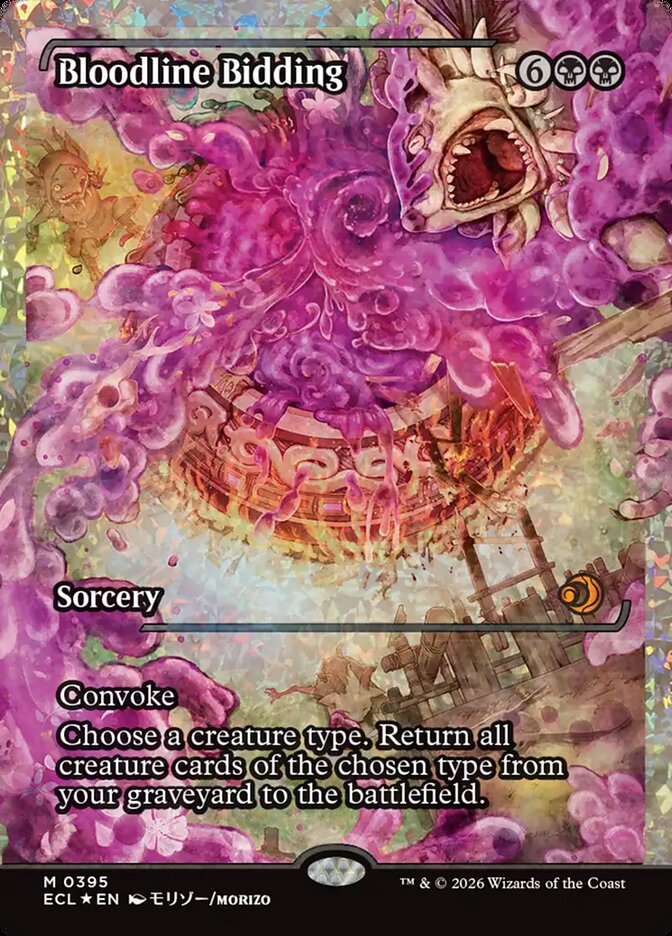 Bloodline Bidding 395/273 (Lorwyn Eclipsed)  - Showcase Fracture Foil | Good Games Modbury