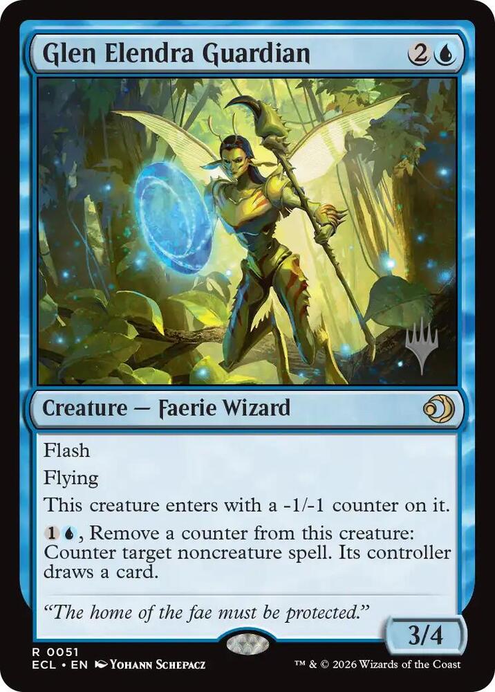 Glen Elendra Guardian 51p/87 (Promo Pack: Lorwyn Eclipsed)  - Foil | Good Games Modbury