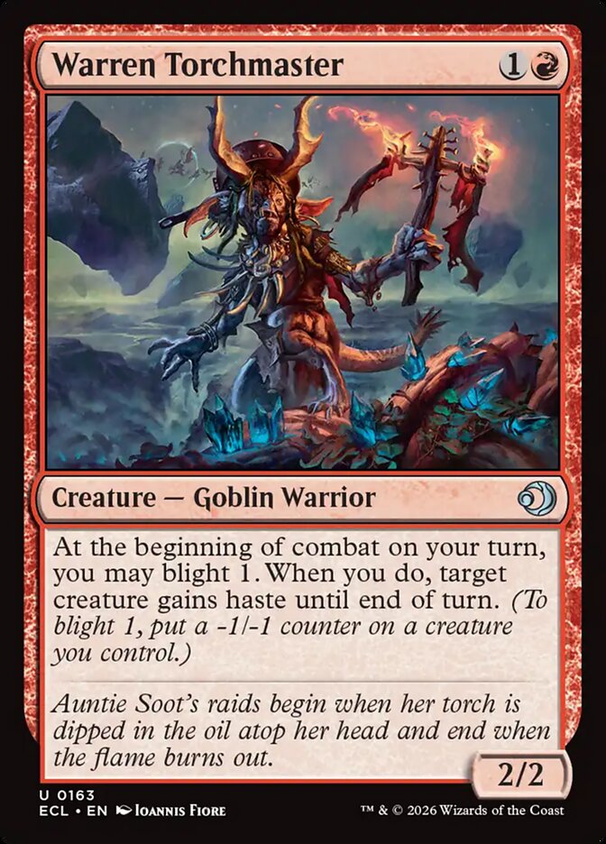 Warren Torchmaster 163/273 (Lorwyn Eclipsed)  - Foil | Good Games Modbury