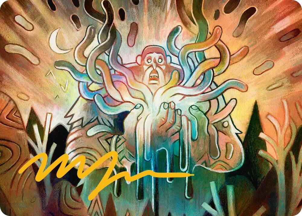 Aurora Awakener Art Card 40 54 Gold Stamped Signature 40 (Art Series: Lorwyn Eclipsed)  | Good Games Modbury