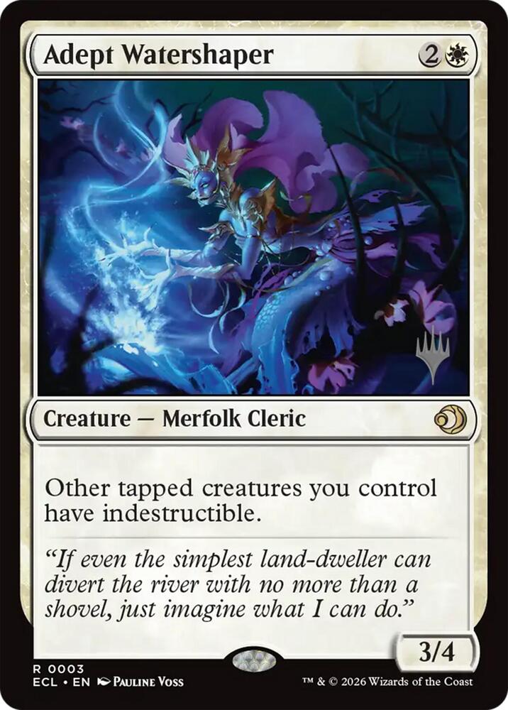Adept Watershaper 3p/87 (Promo Pack: Lorwyn Eclipsed)  - Foil | Good Games Modbury
