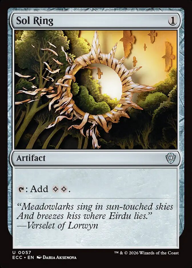 Sol Ring 57/176 (Commander: Lorwyn Eclipsed)  | Good Games Modbury