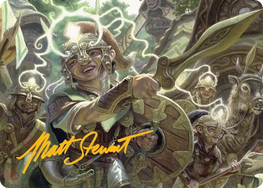 Thoughtweft Lieutenant Art Card Gold Stamped Signature 26 (Art Series: Lorwyn Eclipsed)  | Good Games Modbury