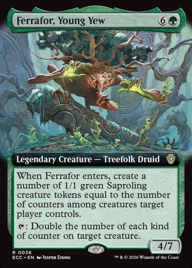 Ferrafor, Young Yew  36/176 (Commander: Lorwyn Eclipsed)  - Extended Art | Good Games Modbury