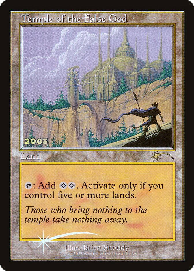 Temple of the False God 11 (30th Anniversary Promos)  - Foil | Good Games Modbury