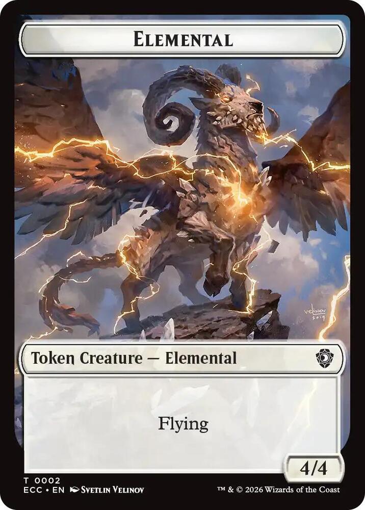 Elemental 0002 Elemental 0009 Double Sided Token 2 // 9 (Commander: Lorwyn Eclipsed)  | Good Games Modbury