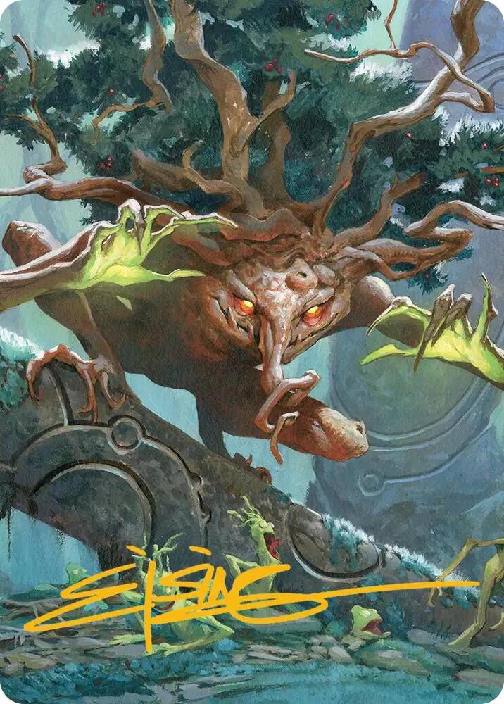 Ferrafor Young Yew Art Card Gold Stamped Signature 47 (Art Series: Lorwyn Eclipsed)  | Good Games Modbury