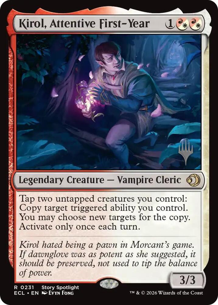 Kirol Attentive First Year 231p/87 (Promo Pack: Lorwyn Eclipsed)  - Foil | Good Games Modbury