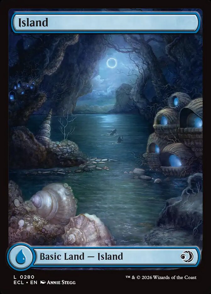 Island 0280 280 (Lorwyn Eclipsed)  - Full Art Foil | Good Games Modbury