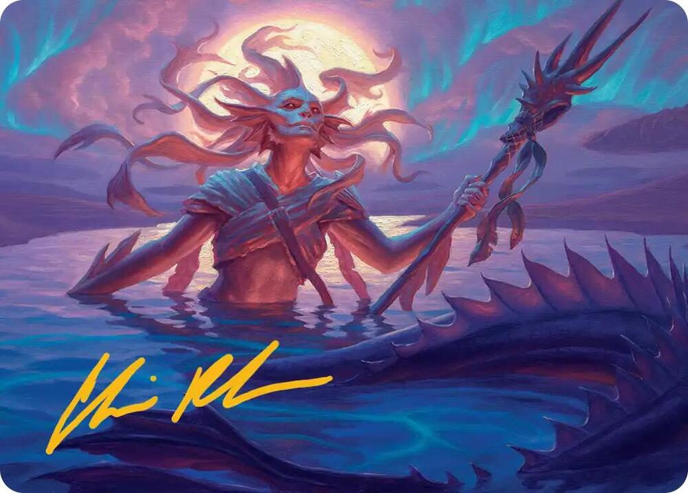 Eclipsed Merrow Art Card Gold Stamped Signature 22 (Art Series: Lorwyn Eclipsed)  | Good Games Modbury