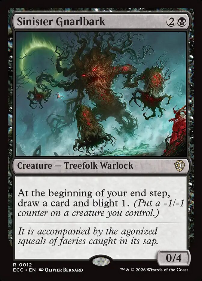 Sinister Gnarlbark 12/176 (Commander: Lorwyn Eclipsed)  | Good Games Modbury