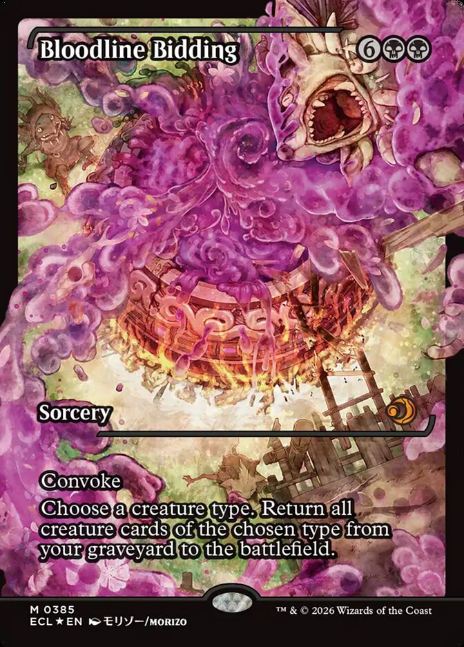 Bloodline Bidding 385 (Lorwyn Eclipsed)  - Showcase Foil | Good Games Modbury