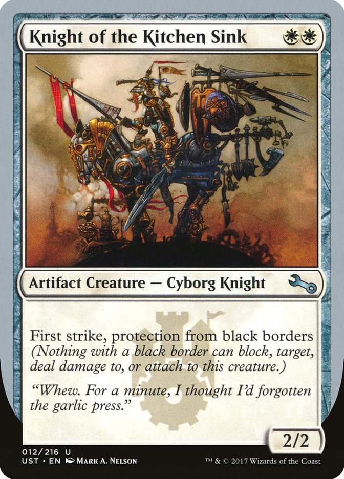 Knight of the Kitchen Sink 12/216 (Unstable)  - Foil | Good Games Modbury