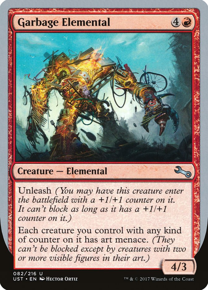 Garbage Elemental 82/216 (Unstable)  - Foil | Good Games Modbury