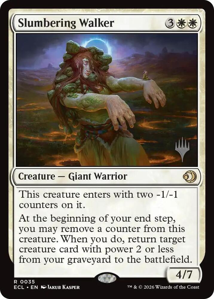 Slumbering Walker 35p/87 (Promo Pack: Lorwyn Eclipsed)  - Foil | Good Games Modbury