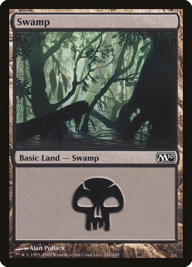 Swamp 241/249 (Magic 2010 (M10))  - Foil | Good Games Modbury