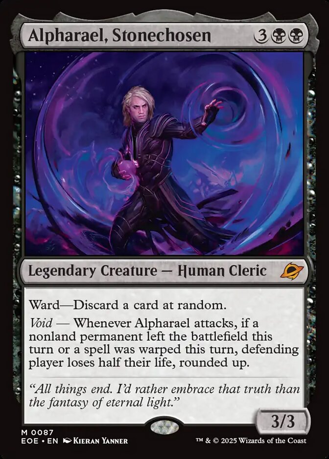 Alpharael, Stonechosen 87 (Edge of Eternities)  - Foil | Good Games Modbury