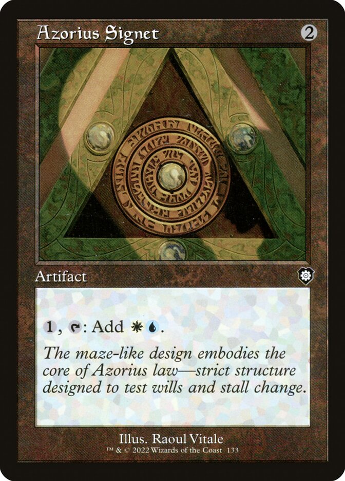 Azorius Signet Retro Frame 133 (Commander: The Brothers' War)  | Good Games Modbury