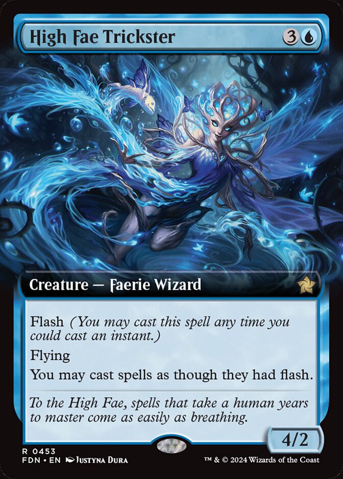 High Fae Trickster 453/291 (Foundations)  - Extended Art Foil | Good Games Modbury