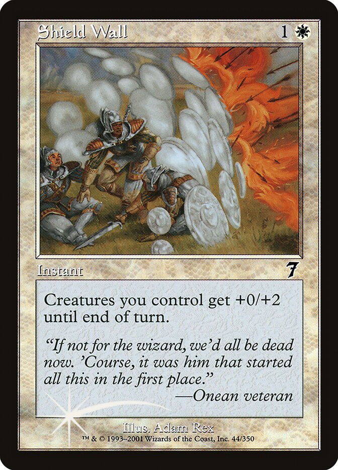 Shield Wall 44★/350 (7th Edition)  - Foil | Good Games Modbury