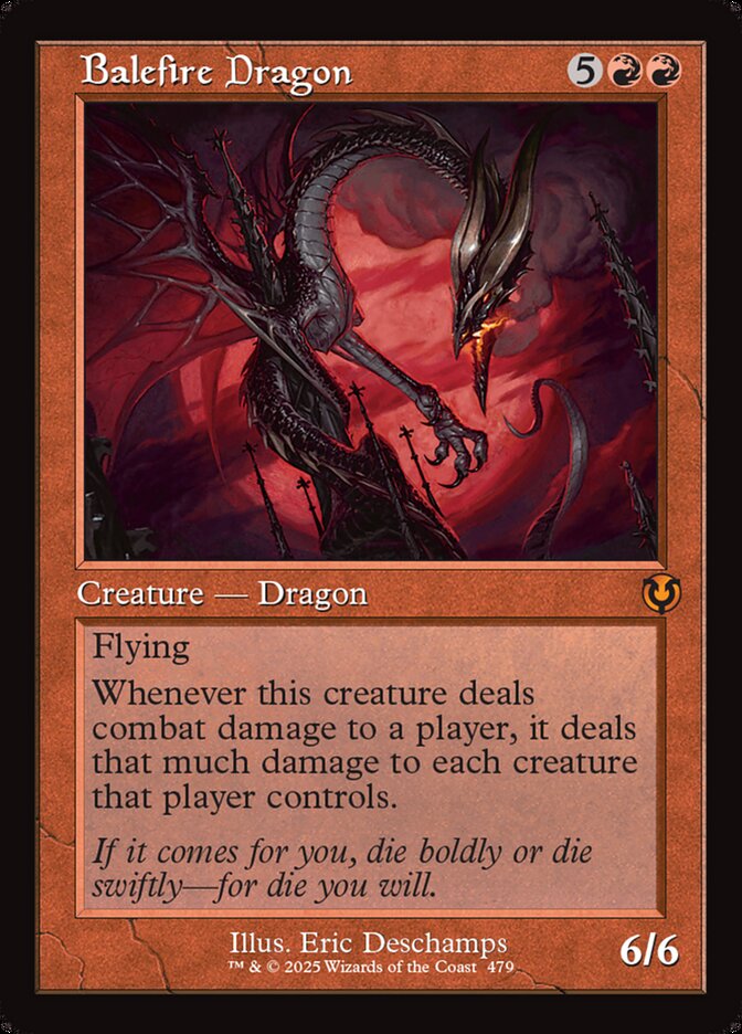 Balefire Dragon 479/287 (Innistrad Remastered)  - Retro Foil | Good Games Modbury