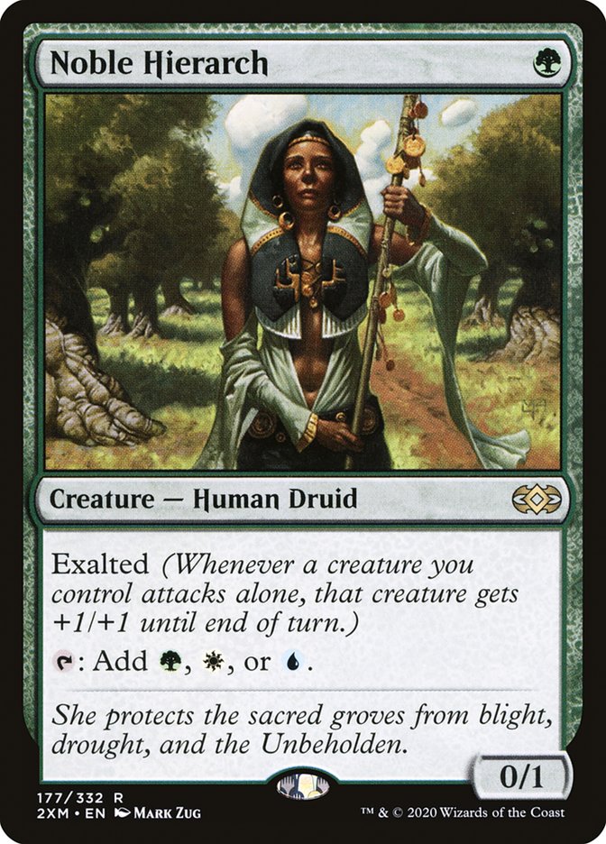 Noble Hierarch 177/332 (Double Masters)  - Foil | Good Games Modbury
