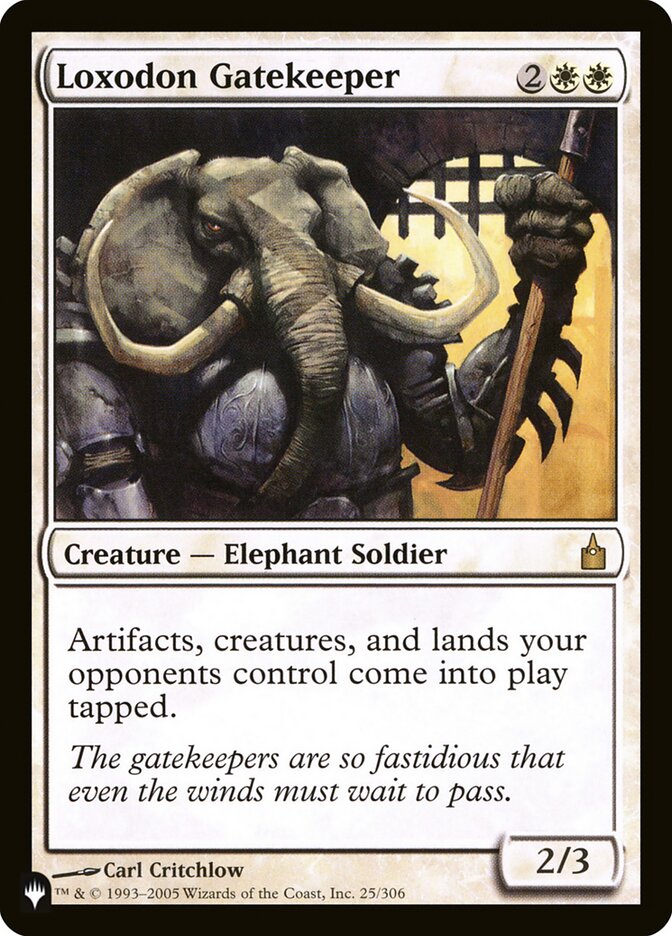 Loxodon Gatekeeper RAV-25/5075 (The List Reprints)  | Good Games Modbury