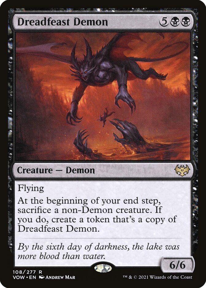 Dreadfeast Demon 108/277 (Innistrad: Crimson Vow)  - Foil | Good Games Modbury
