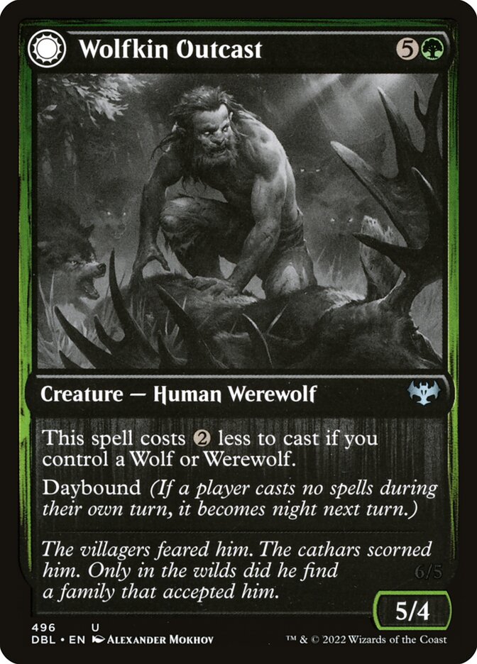 Wolfkin Outcast // Wedding Crasher 496/534 (Innistrad: Double Feature)  | Good Games Modbury