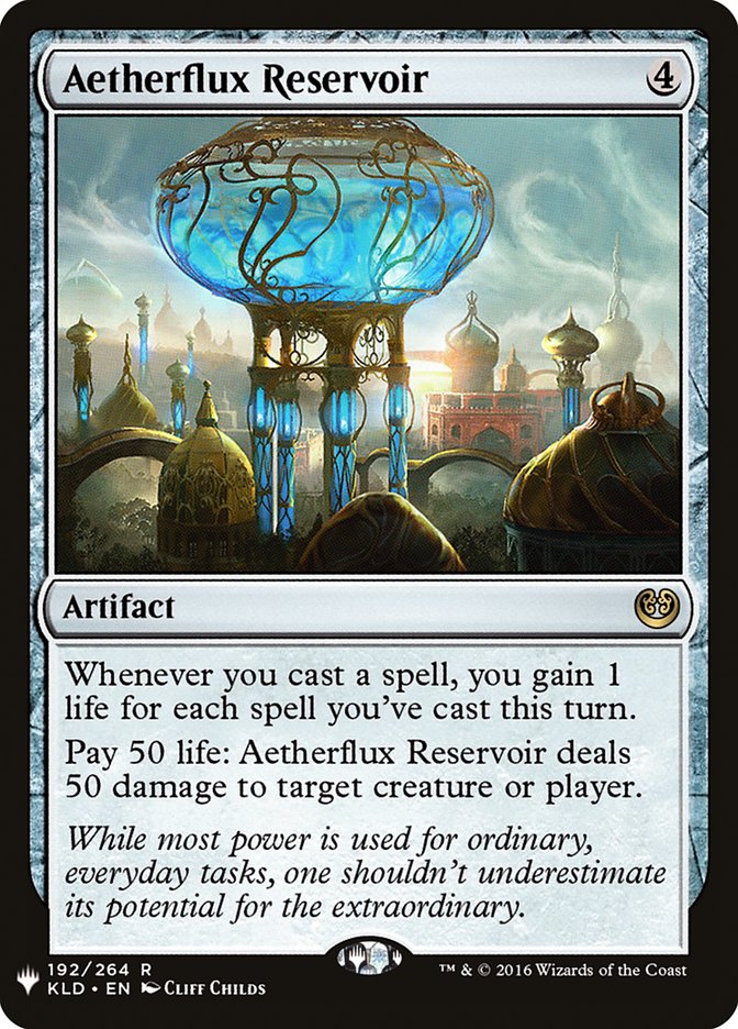 Aetherflux Reservoir KLD-192/5075 (The List Reprints)  | Good Games Modbury