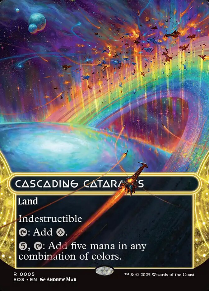 Cascading Cataracts 5 (Edge of Eternities: Stellar Sights)  - Borderless Foil | Good Games Modbury
