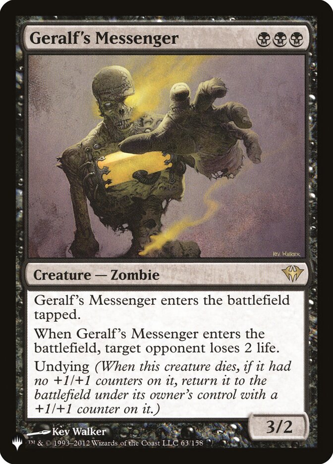 Geralf's Messenger DKA-63/5075 (The List Reprints)  | Good Games Modbury