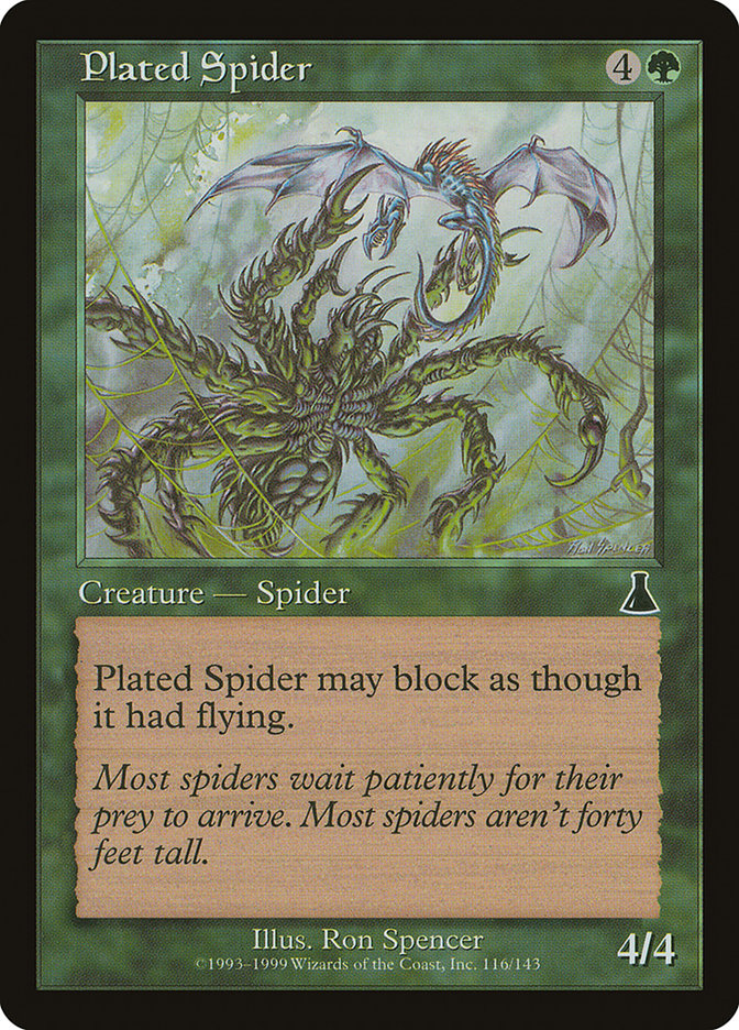 Plated Spider 116/143 (Urza's Destiny)  - Foil | Good Games Modbury