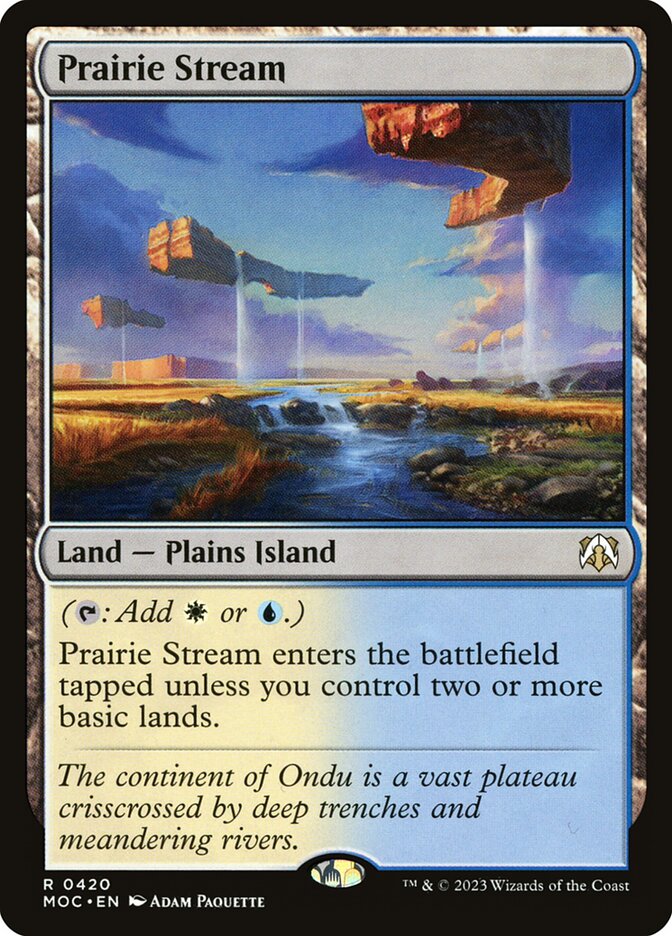 Prairie Stream 420/444 (Commander: March of the Machine)  | Good Games Modbury