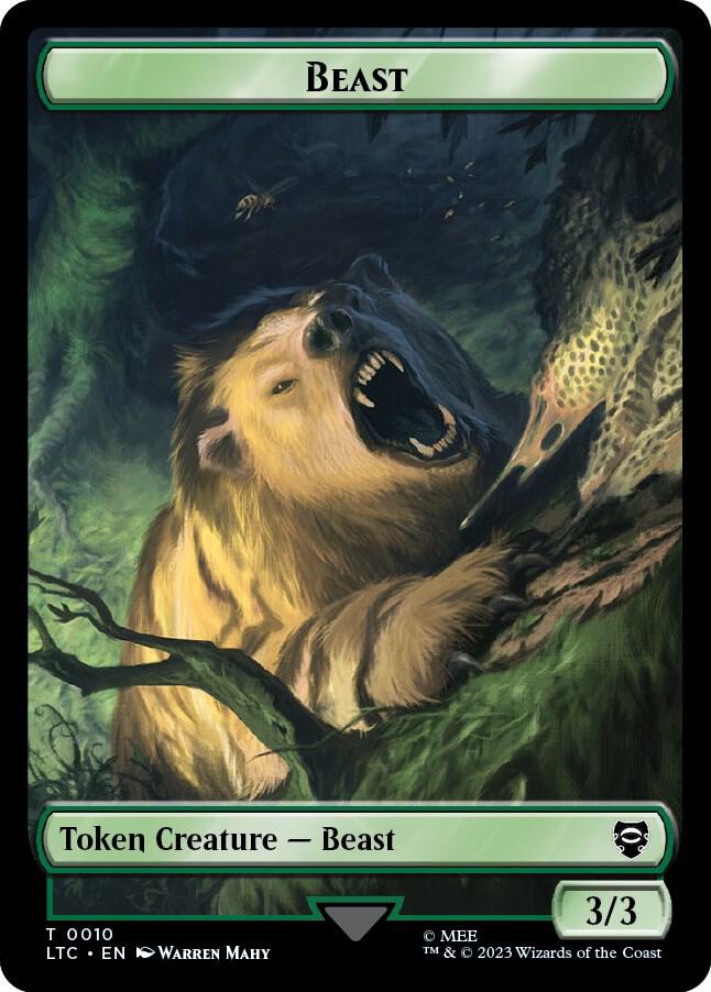 Beast Treefolk Double Sided Token 10 // 13 (Commander: The Lord of the Rings: Tales of Middle-earth)  | Good Games Modbury