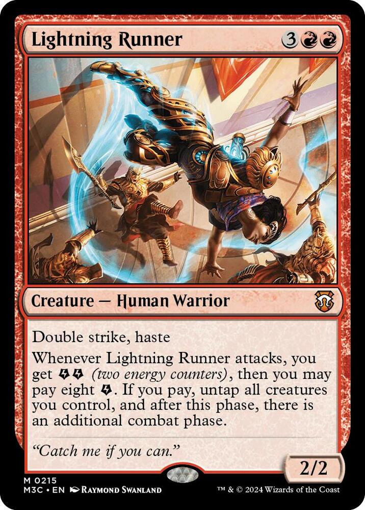 Lightning Runner 215/411 (Commander: Modern Horizons 3)  - Ripple Foil | Good Games Modbury