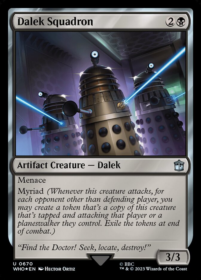 Dalek Squadron 670/331 (Universes Beyond: Doctor Who)  - Surge Foil | Good Games Modbury