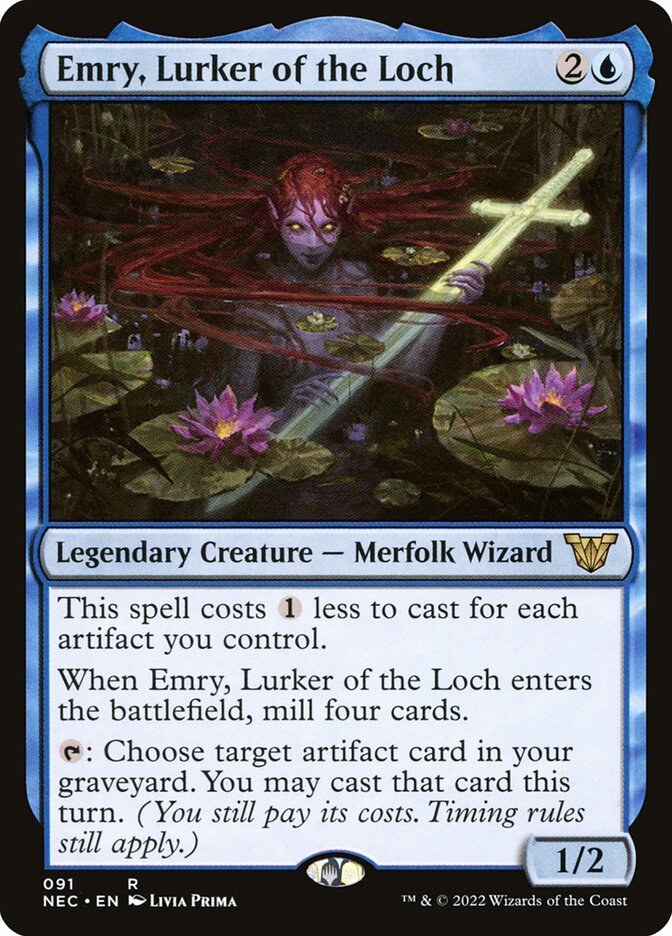 Emry, Lurker of the Loch 91/38 (Commander: Kamigawa: Neon Dynasty)  | Good Games Modbury