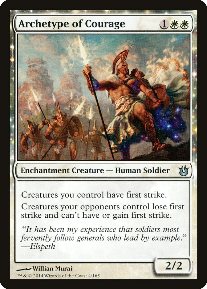 Archetype of Courage 4/165 (Born of the Gods)  | Good Games Modbury