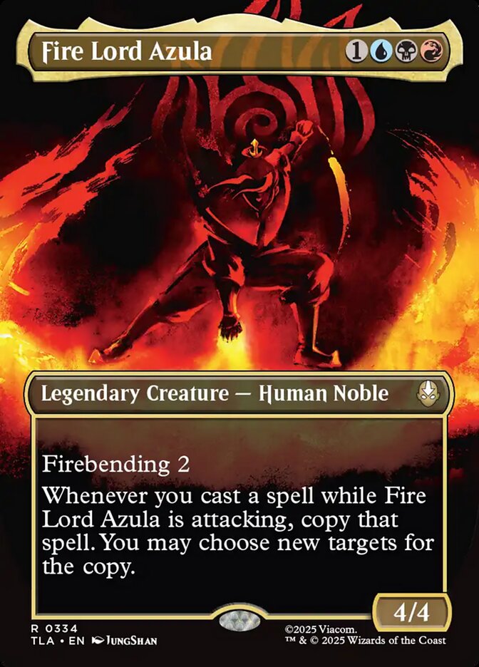 Fire Lord Azula  334 (Avatar: The Last Airbender)  - Borderless Foil | Good Games Modbury