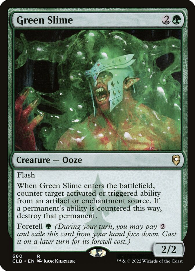 Green Slime 680/361 (Commander Legends: Battle for Baldur's Gate)  | Good Games Modbury
