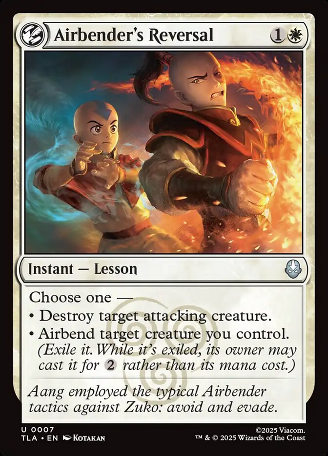 Airbender's Reversal 7 (Avatar: The Last Airbender)  - Foil | Good Games Modbury
