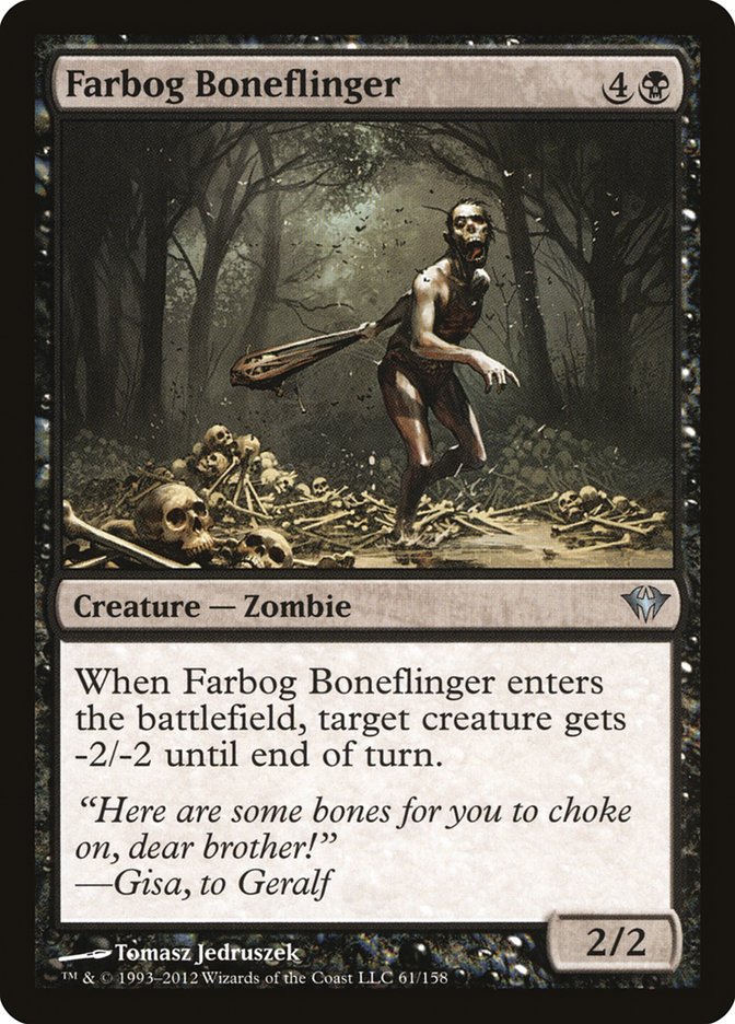 Farbog Boneflinger 61/158 (Dark Ascension)  - Foil | Good Games Modbury