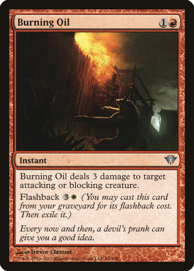 Burning Oil 84 (Dark Ascension)  - Foil | Good Games Modbury