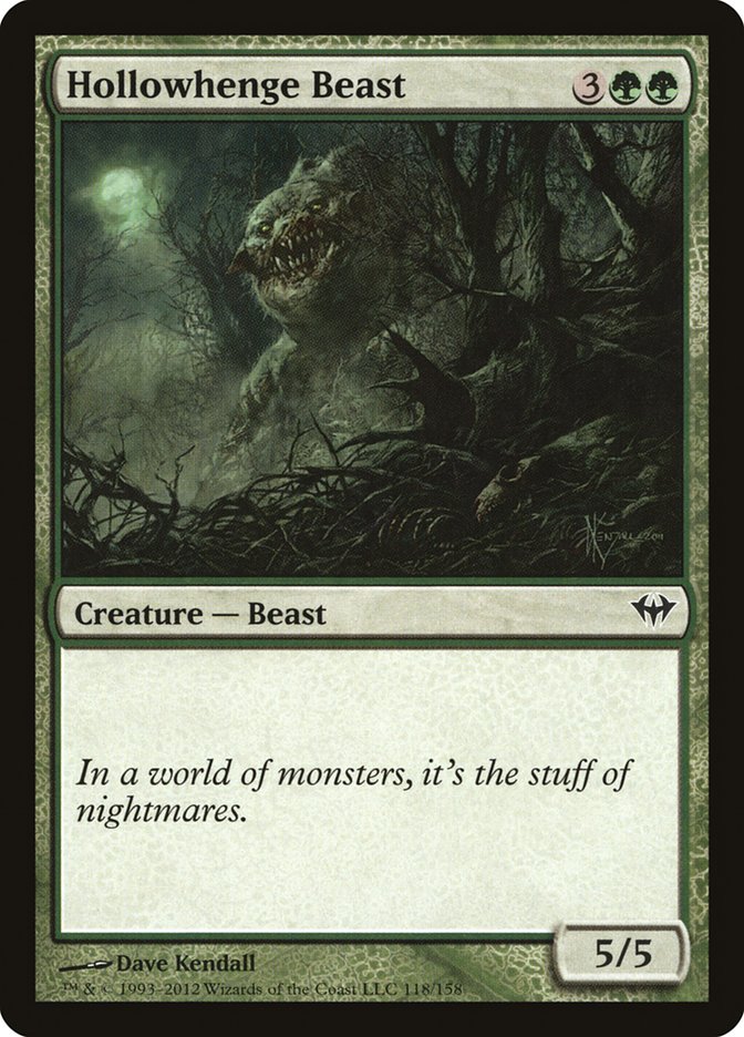 Hollowhenge Beast 118/158 (Dark Ascension)  - Foil | Good Games Modbury
