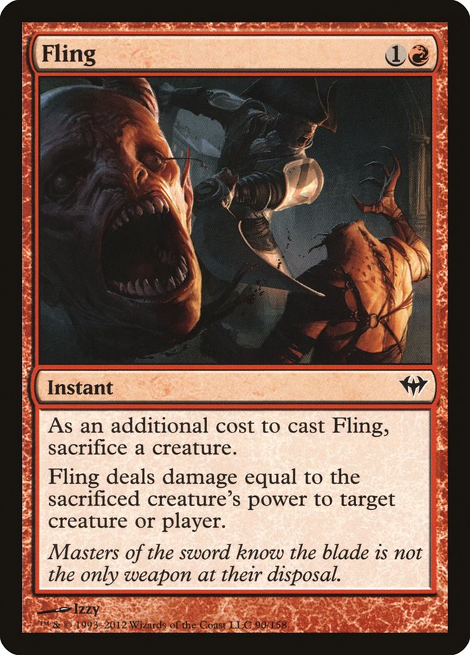 Fling 90/158 (Dark Ascension)  - Foil | Good Games Modbury